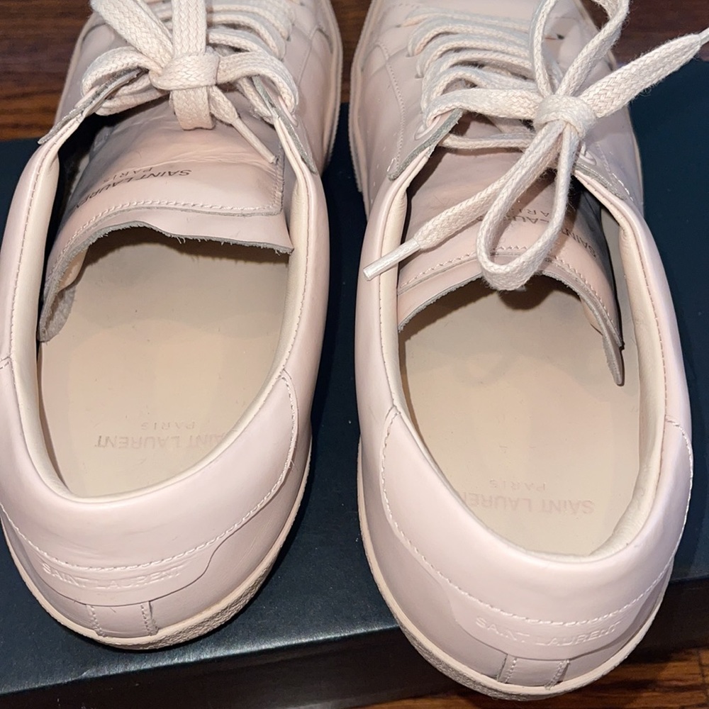 Saint Laurent EG Shell Alpha Lace UP Sneakers - Picture 8 of 9